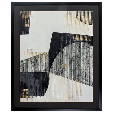 Propac "Black and Gold Lines I" Wall Art in Black & White, , large