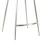 Lumisource Mason Swivel Counter Stool with Black Cushion in Stainless Steel and Walnut (Set of 2), , large