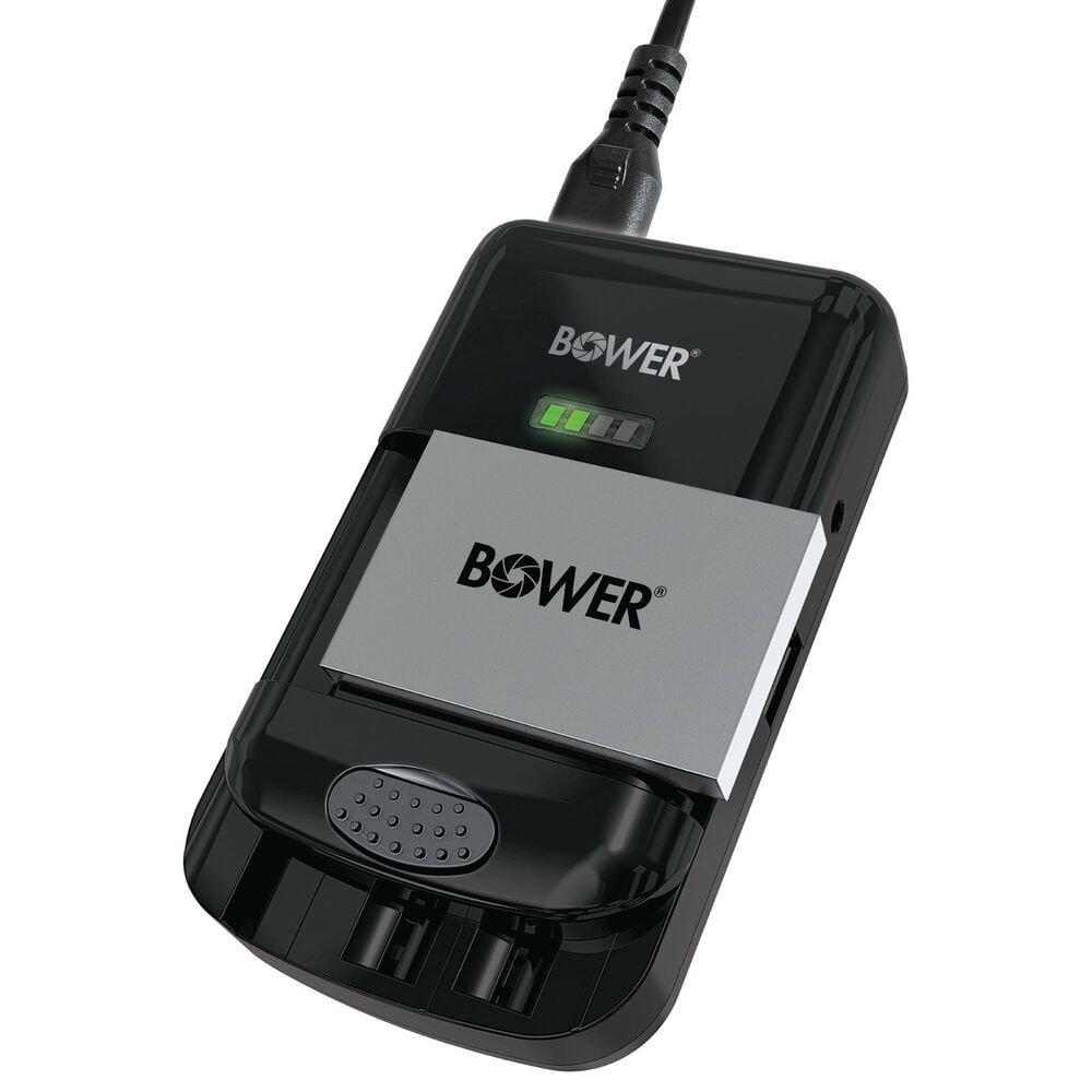 Bower DSLR Universal Charger with Rechargeable Batteries in Black, , large