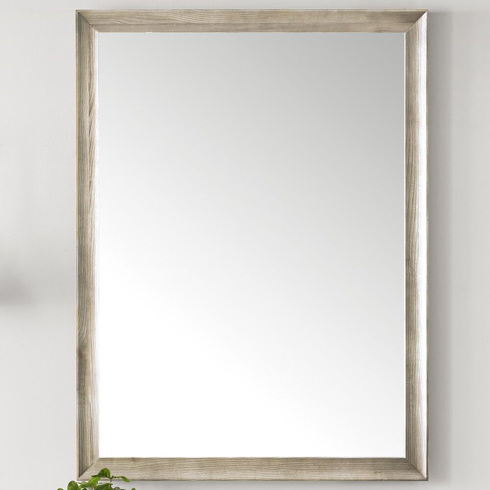 James Martin Vanities Glenbrooke 30&quot; Rectangular Mirror in Whitewashed Oak, , large