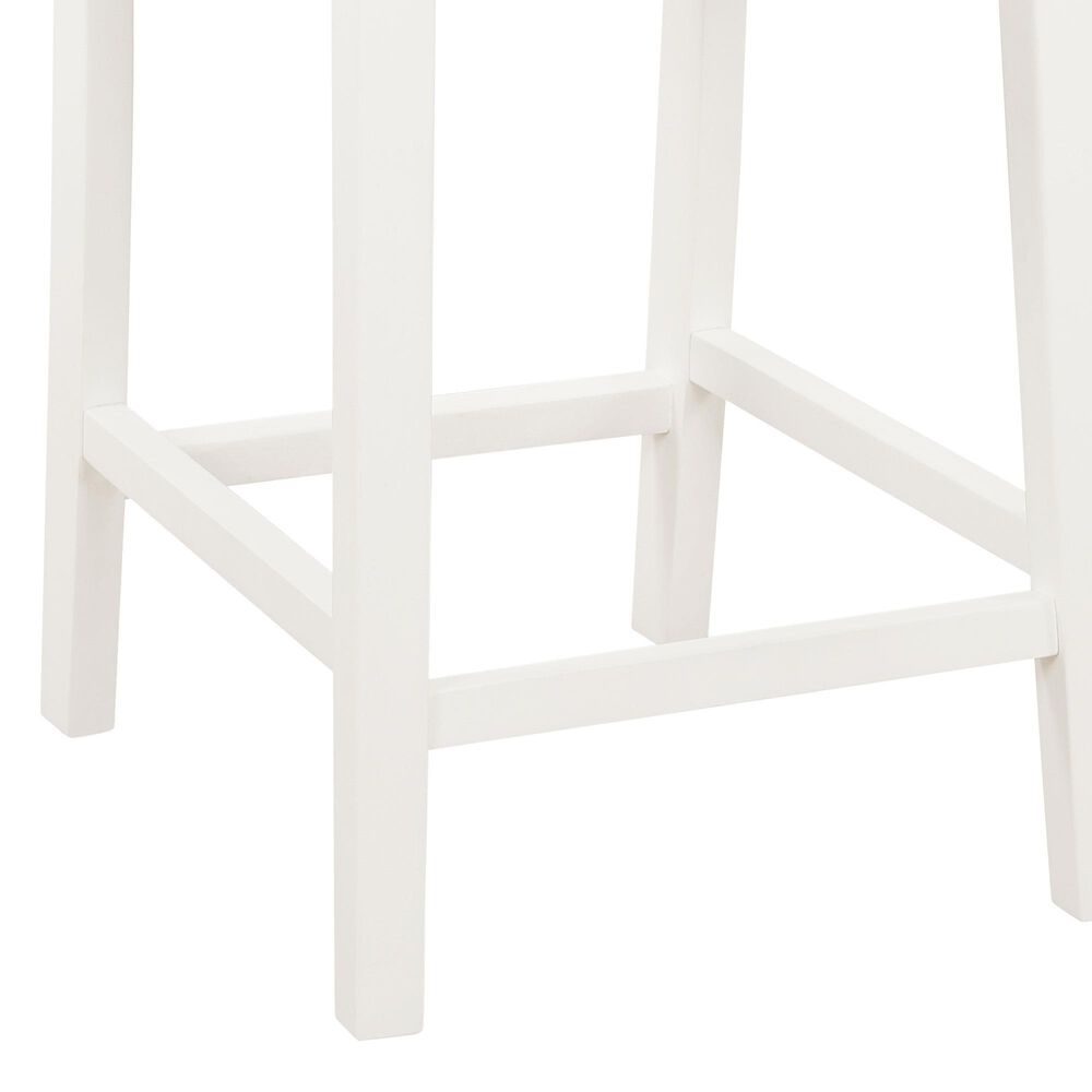 Linon Home Decor Devin Counter Stool in White (Set of 2), , large