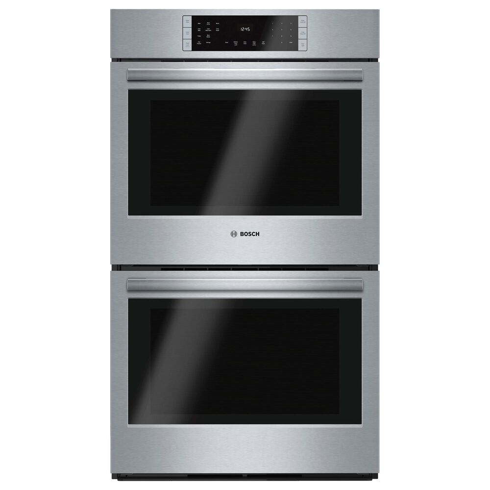 Bosch 800 Series 2-Piece Kitchen Package with 30&quot; Double Wall Oven 30&quot; Gas Cooktop and in Stainless Steel, , large