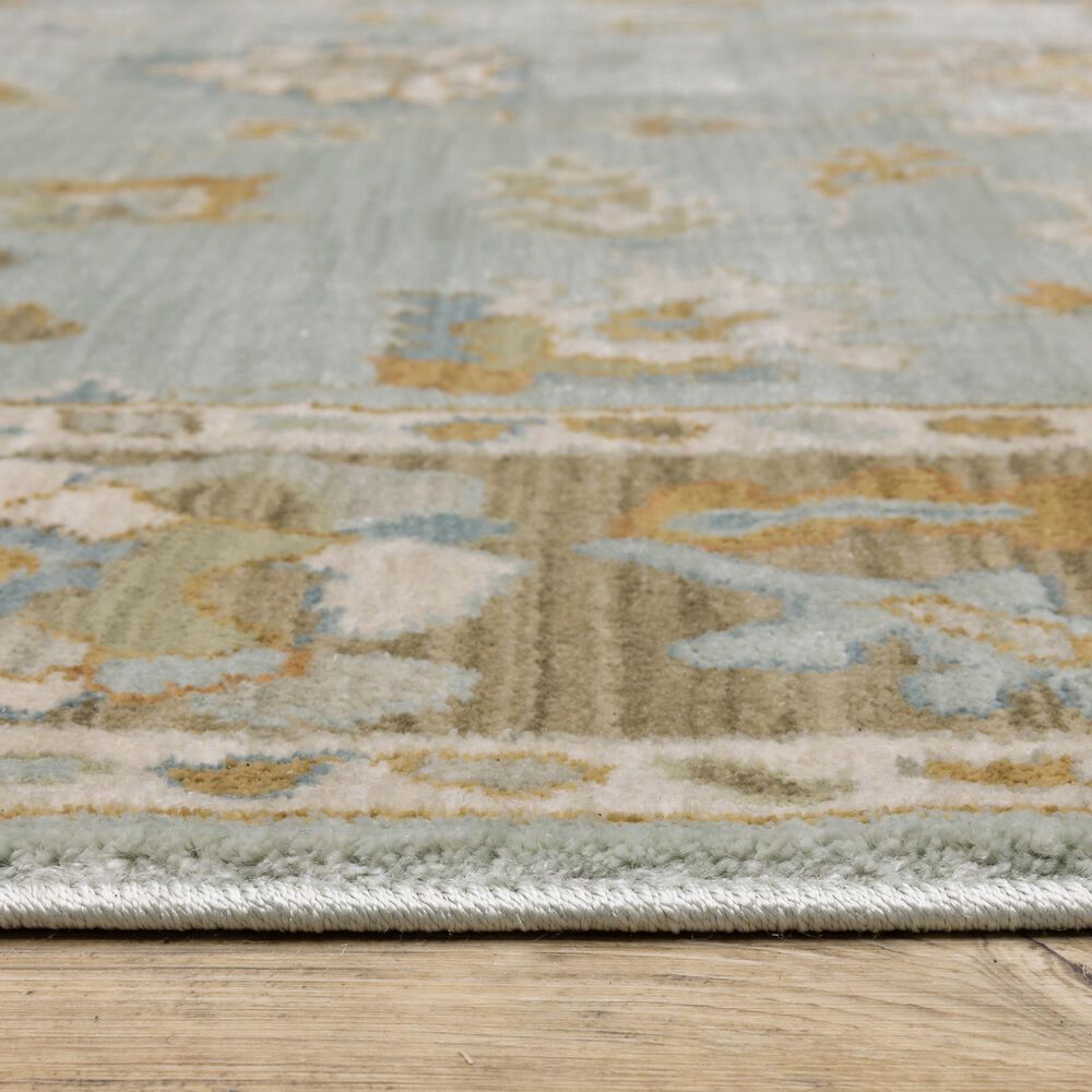 Oriental Weavers Maeve MAE06 Blue and Rust 7&#39;10&quot; x 10&#39;10&quot; Area Rug, , large