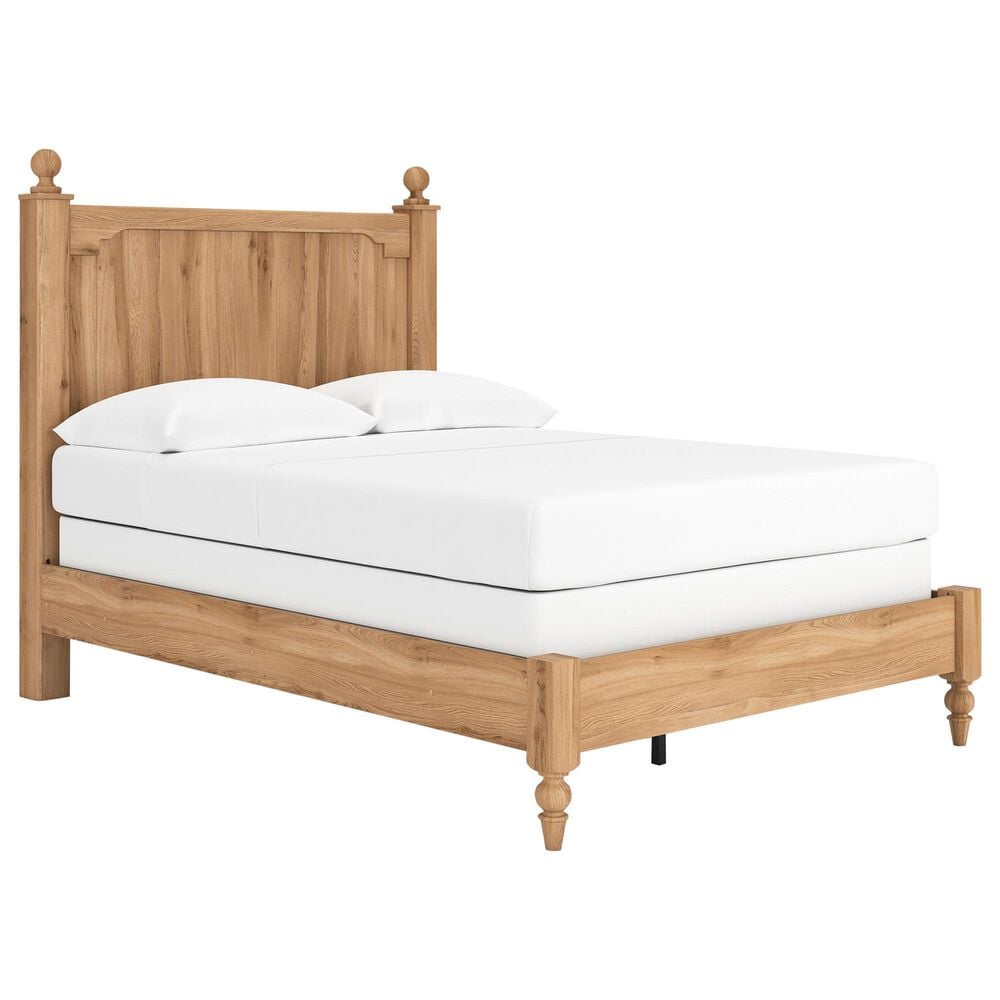 Ashley Aleaport Full Panel Bed in Warm Brown, , large