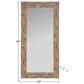 Howard Elliott Burled Rectangular Wall Mirror in Brown, , large