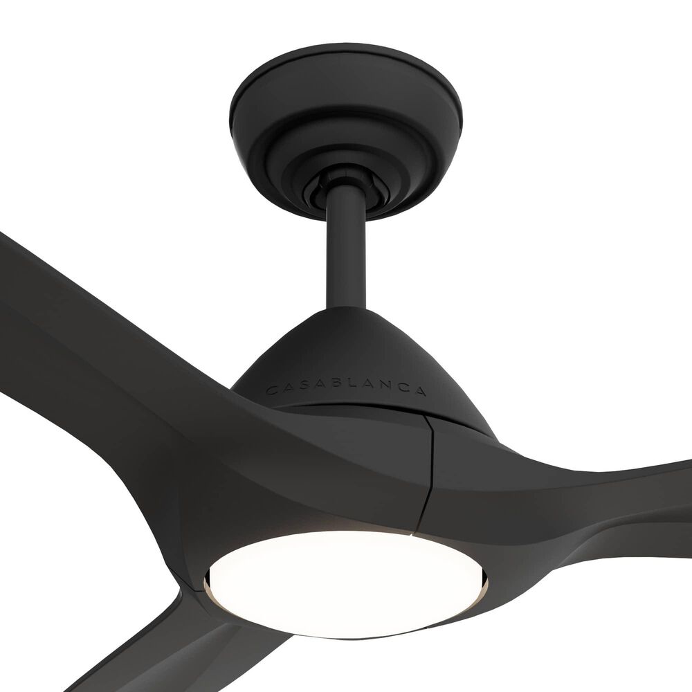 Hunter Surea 56&quot; Outdoor Ceiling Fan in Matte Black, , large