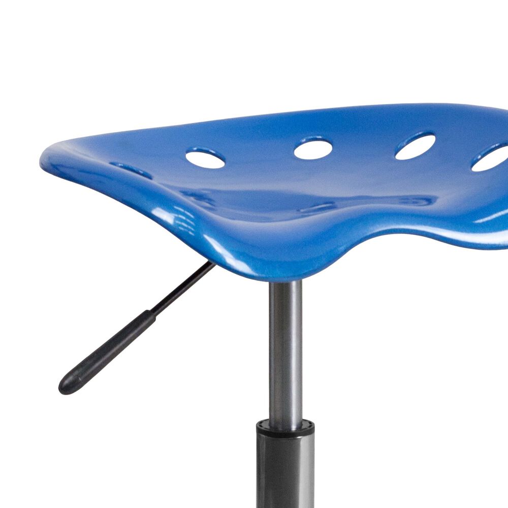 Flash Furniture Vibrant Tractor Seat Stool in Blue NFM
