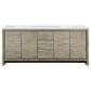 Lexora Home Lafarre 80" Double Bathroom Vanity in Rustic Acacia with 2 cm White Cultured Marble Top and Rectangular Sinks, , large
