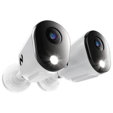 Night Owl Add On Wired 2K Deterrence Cameras with 2-Way Audio - 2 Pack - White, , large