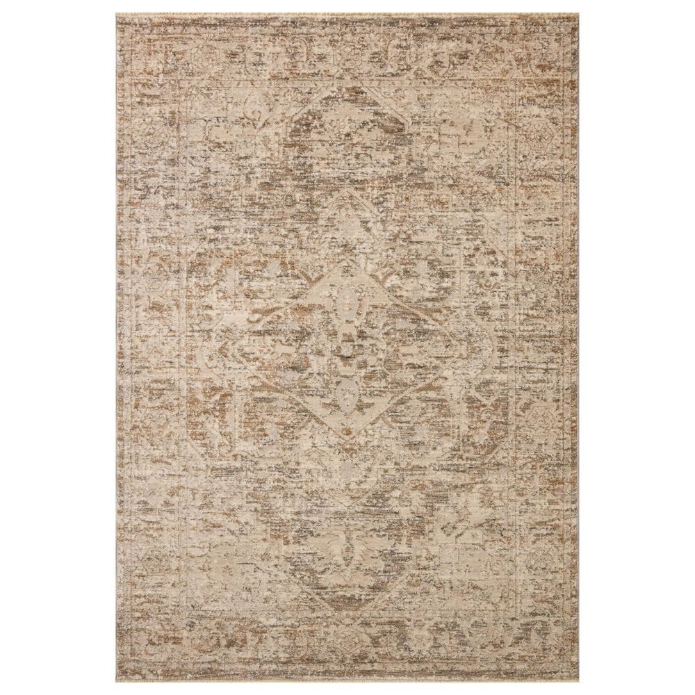 Loloi Clarisse Smoke and Natural 6"3" x 9"6" Area Rug, , large
