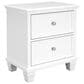 Ashley Fortman 2-Drawer Nightstand in White, , large