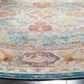 Safavieh Aria 6"6" Round Blue and Orange Area Rug, , large