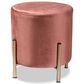 Baxton Studio Thurman Ottoman in Pink, , large