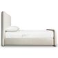 Bernhardt Antibes 5-Piece King Upholstered Panel Bedroom Set in Roz with USB Ports, , large