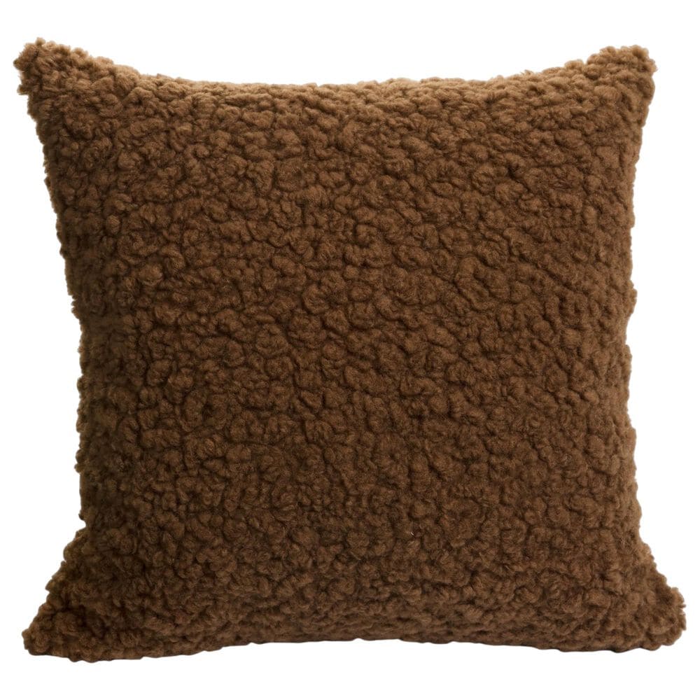 Accents De Ville 17" Square Throw Pillow in Brown, , large