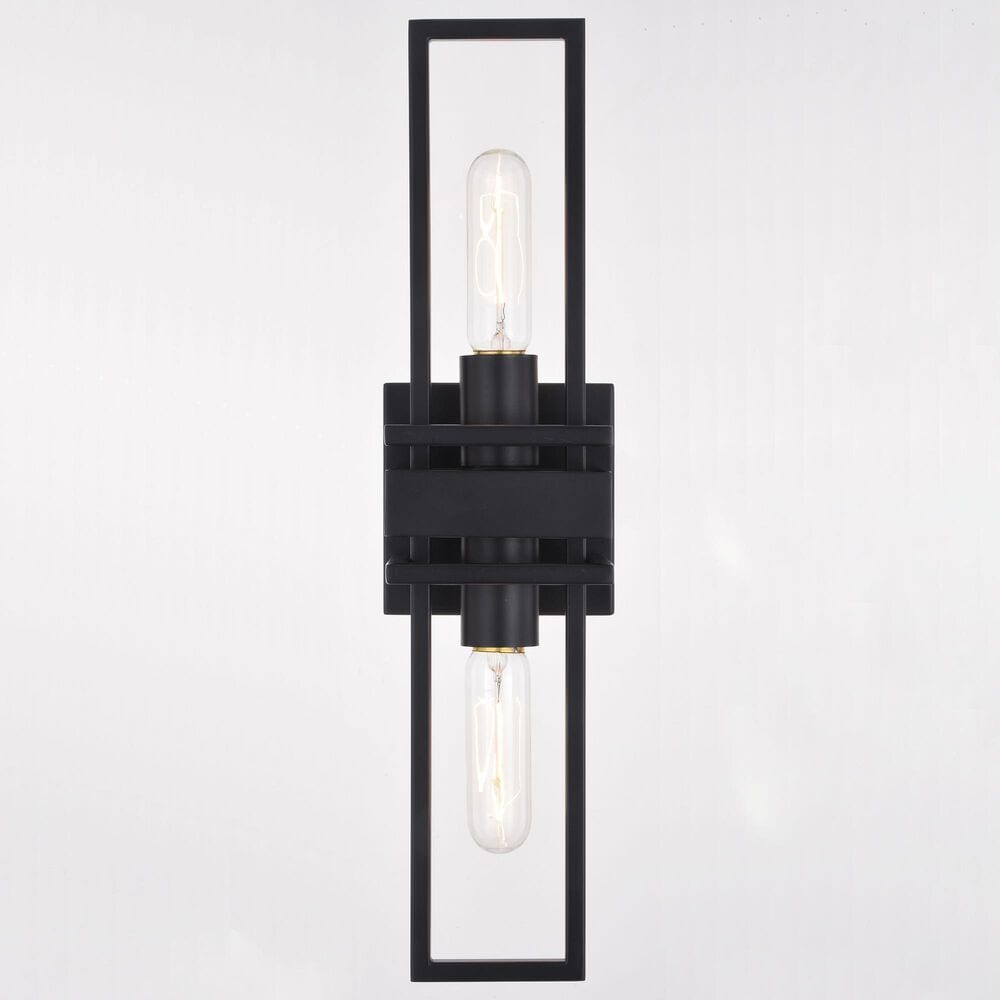 Vaxcel Marquis 2-Light Wall Sconce in Matte Black, , large
