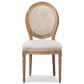 Baxton Studio Adelia Side Chair in Weathered Oak, , large
