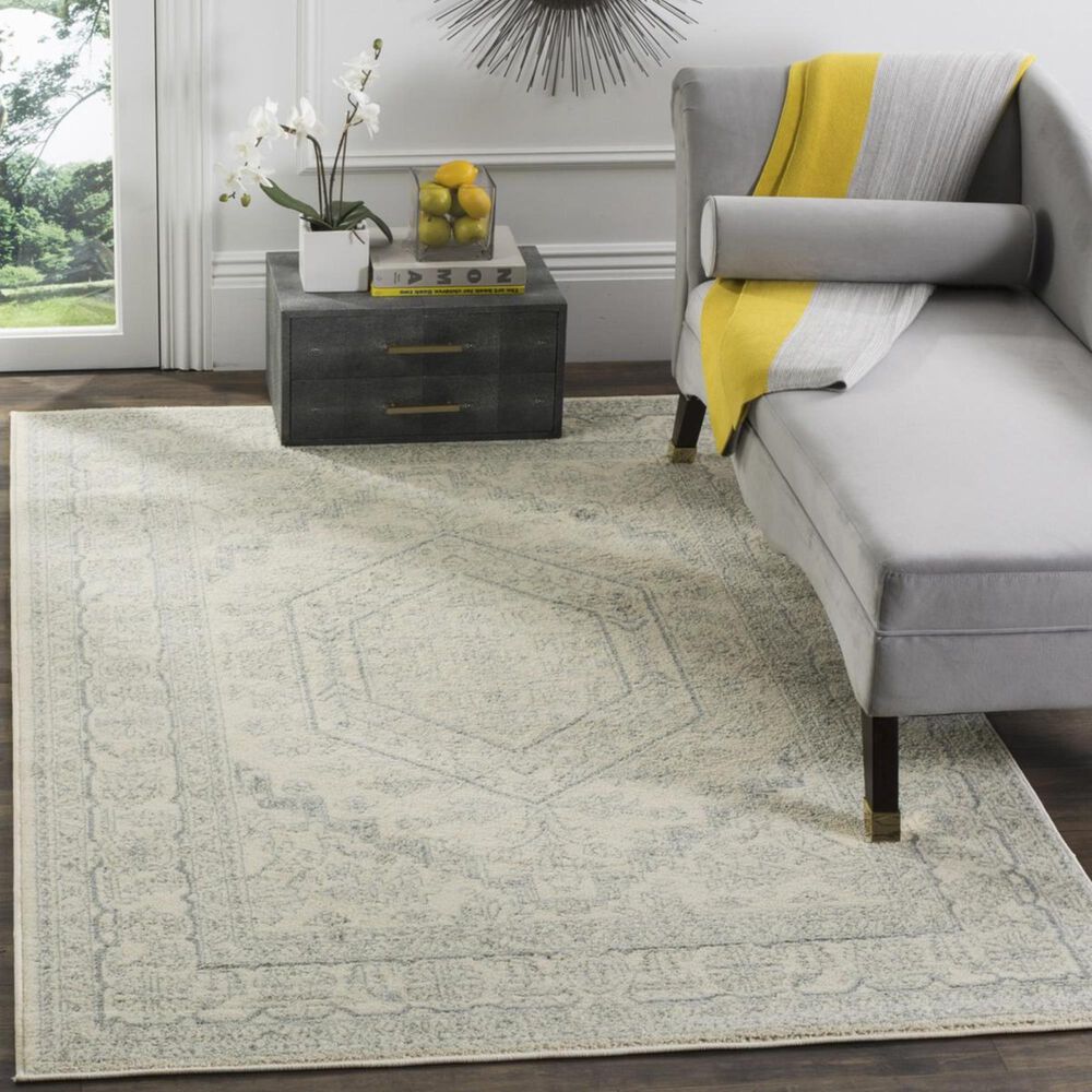 Safavieh Adirondack ADR108S 3&#39; x 5&#39; Ivory and Slate Area Rug, , large