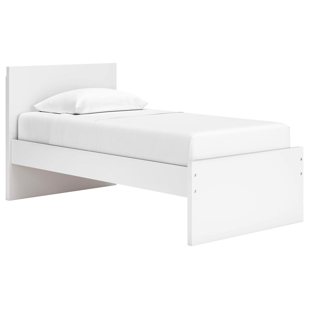 Ashley Onita Twin Platform Bed in White, , large