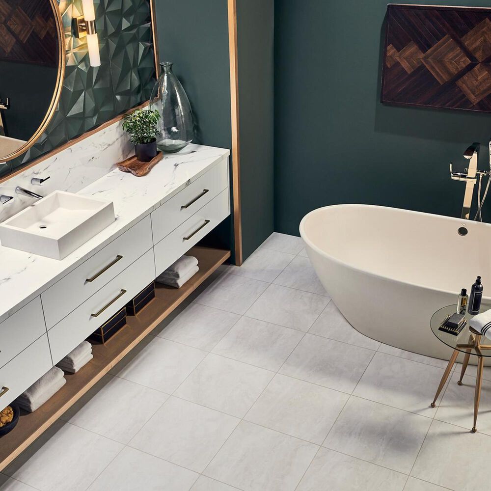 Mannington Flex Vienna Alabaster 18&quot; x 18&quot; Luxury Vinyl Tile, , large