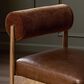 Four Hands Jazelle Counter Stool with Altair Sienna Upholstery in Tan Oak, , large