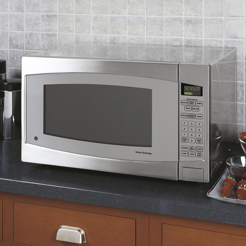 GE Profile 2.2 Cu. Ft. Countertop Microwave Oven in Stainless Steel