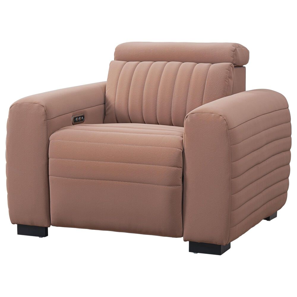 Stitch Power Recliner with Power Headrest in Pardo, , large
