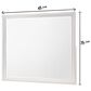 Crown Mark Lyssa Dresser Mirror in White, , large