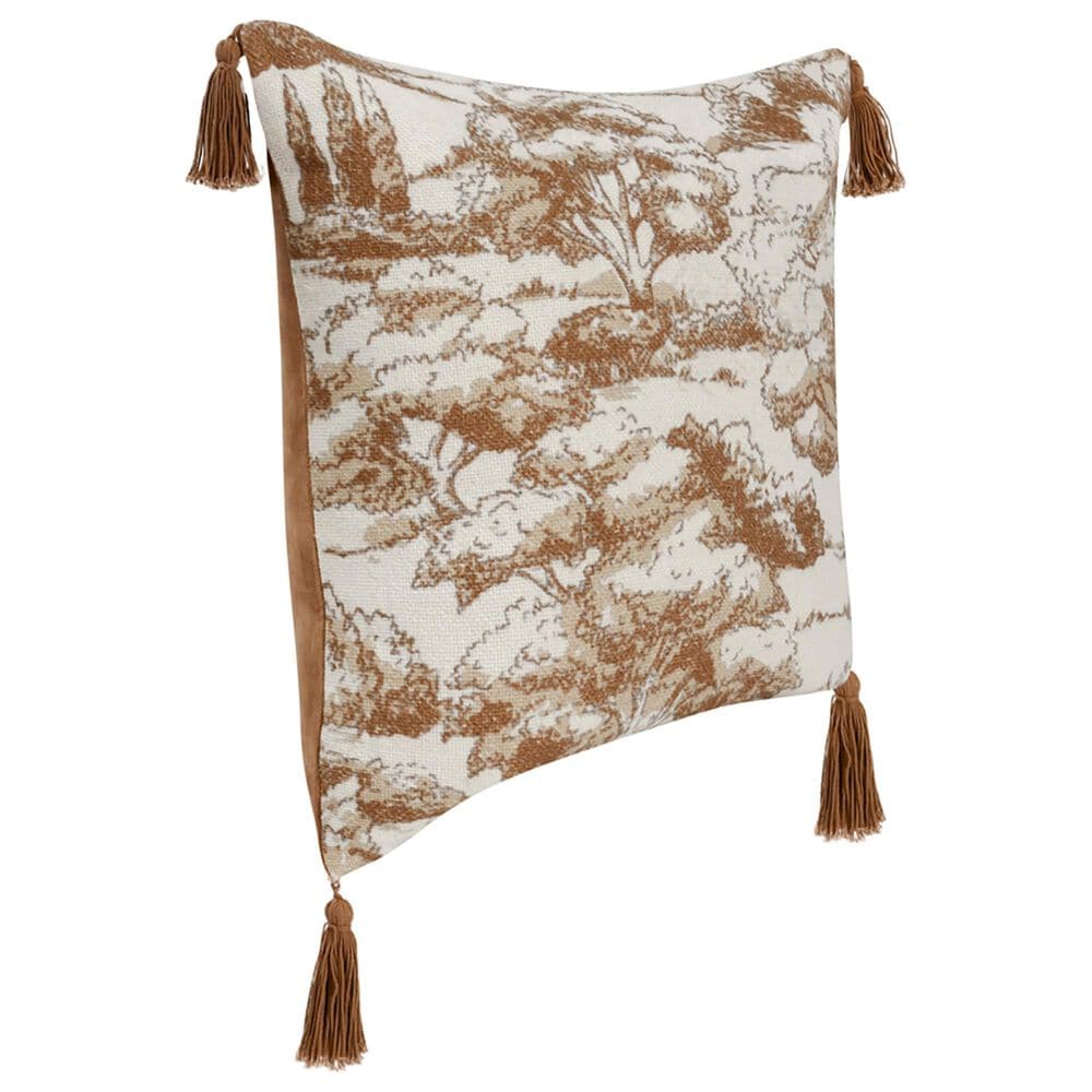 Classic Home Stonework 22&quot; Square Throw Pillow in Clay, , large