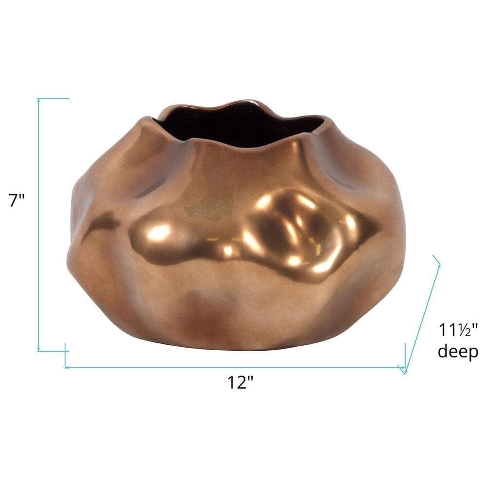 Howard Elliott Small Vase in Matte Bronze, , large