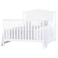 Foundations Worldwide Hampton Arch Top 4-In-1 Convertible Baby Crib in Matte White, , large