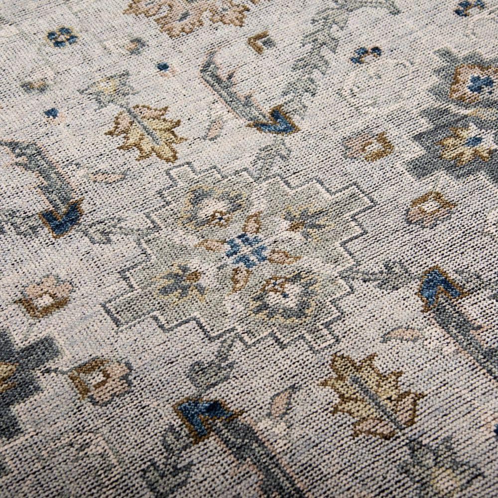 RIZZY Centra Gray and Blue 9' x 12' Area Rug, , large