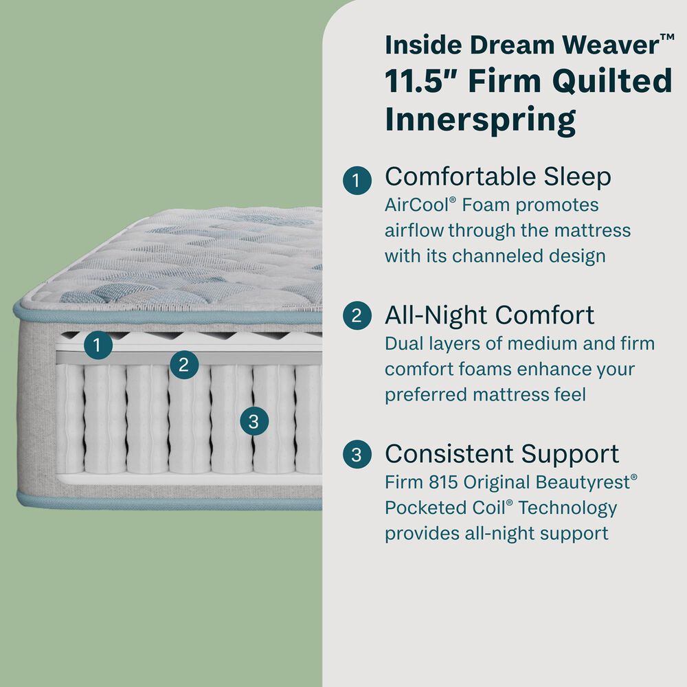 BeautySleep Essential Dream 11.5&quot; Firm Full Mattress, , large
