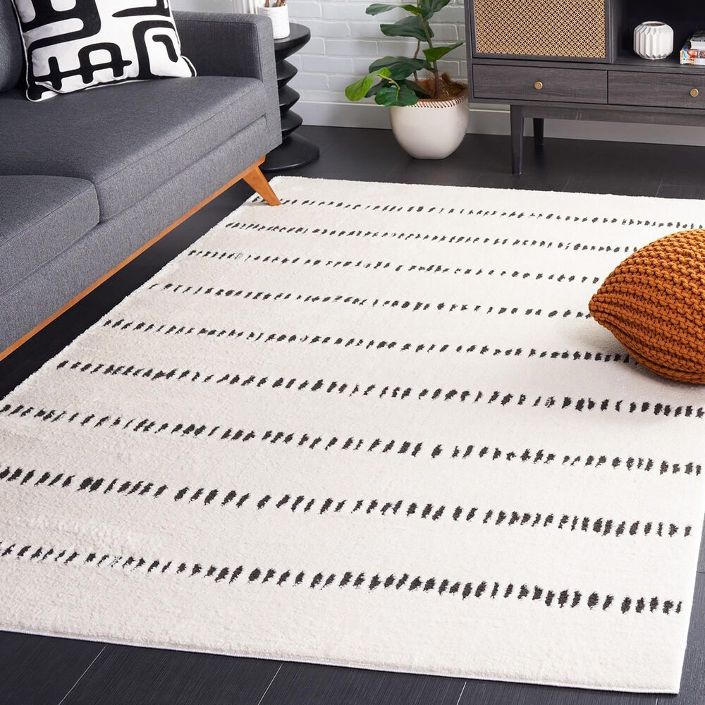 Safavieh Melody MEL114A 4&#39; x 6&#39; Ivory and Black Area Rug, , large