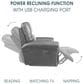 Blue River Claude 2-Piece Power Reclining Sofa Set in Light Grey, , large