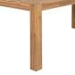 HOMLUX 7-Piece Patio Dining Set with 69" Rectangular Light Teak Table and Umbrella Hole in Beige, , large