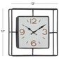 Novogratz 12" x 12" Wall Clock in Black, , large