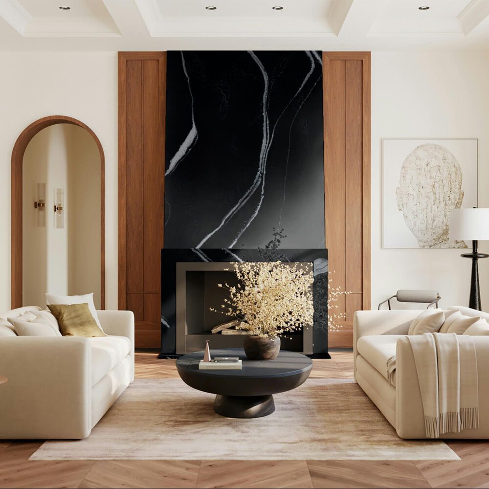 Cambria Luxury Mersey 3cm Quartz Countertop in Black, , large