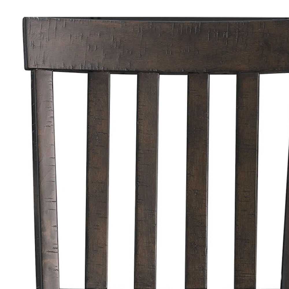 Mayberry Hill Stone 24&quot; Slat Back Counter Stool in Dark Ash, , large