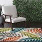 Central Oriental Terrace Tropic Blythewood 5" x 7"3" Snow and Multicolor Area Rug, , large