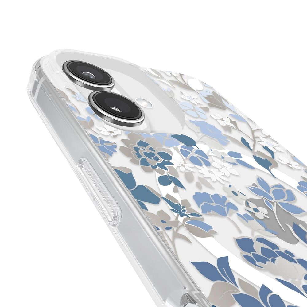 Kate Spade Protective MagSafe Case for iPhone 16 in Flowerbed Blue, , large