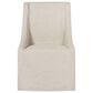 Classic Home Warwick Upholstered Rolling Dining Chair in Oatmeal, , large