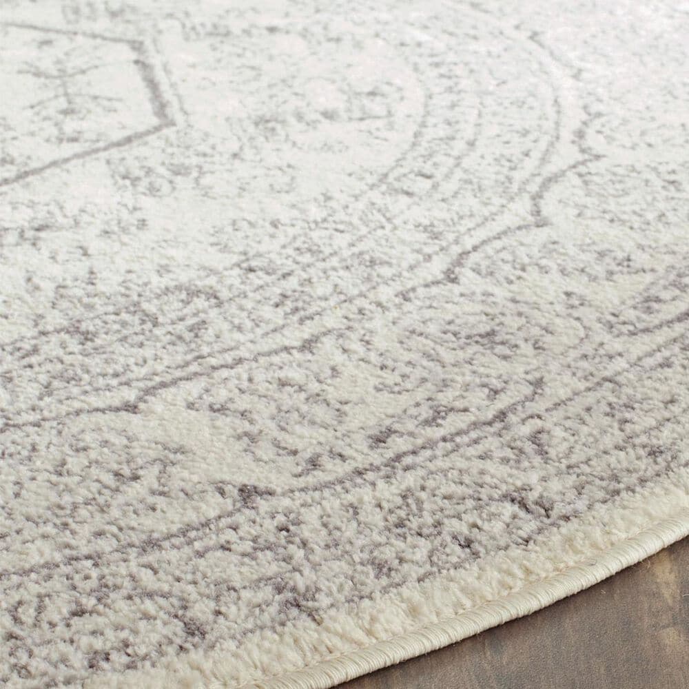 Safavieh Adirondack ADR108B-6R 6&#39; x 6&#39;  Ivory/Silver Round Rug, , large