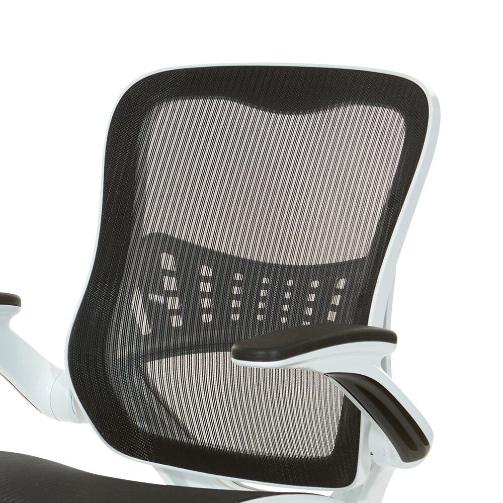 OSP Home Riley Mesh Back Office Chair in Black, , large