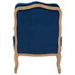 Baxton Studio Jules Accent Chair in Navy Blue, , large