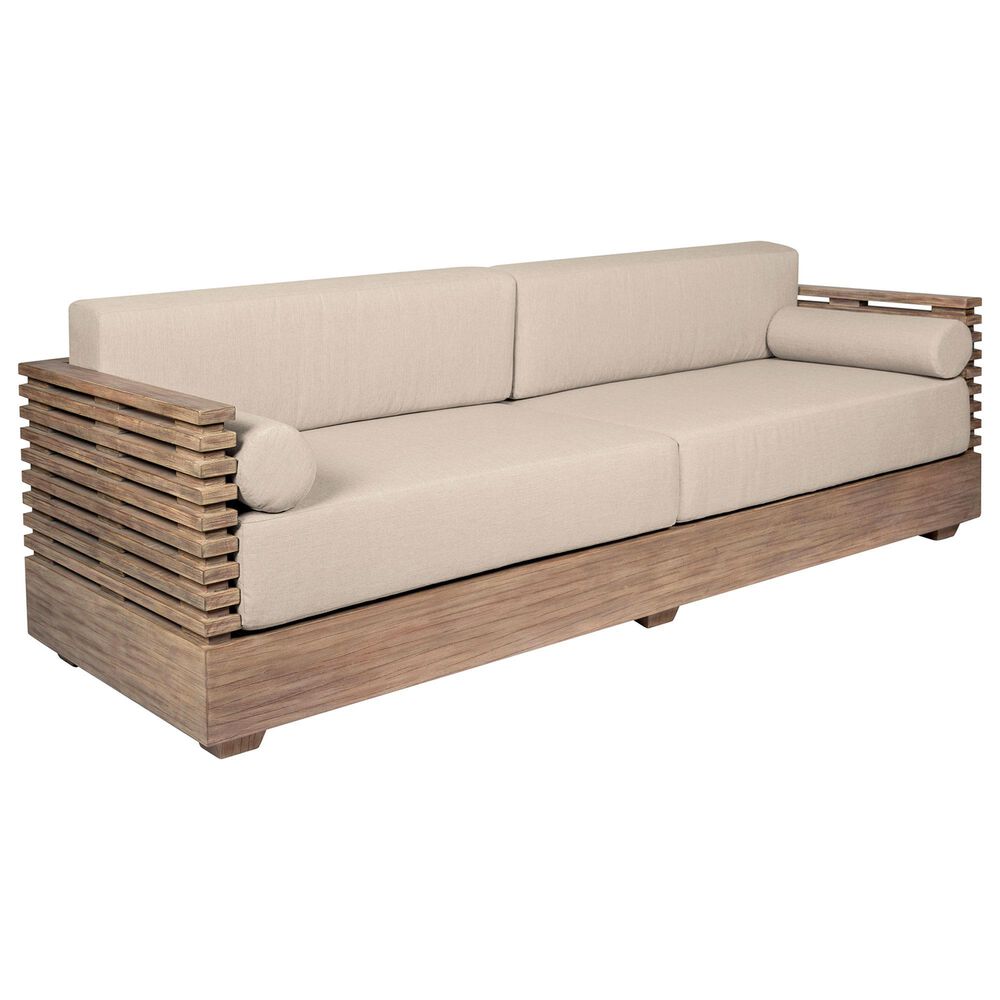 Armen Living Vivid 4-Piece Patio Conversation Set in Eucalyptus/Taupe, , large