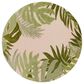 Nourison Aloha ALH40 5"3" Round Ivory and Green Indoor/Outdoor Area Rug, , large