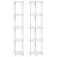 HOMLUX 5-Tier Multi-Purpose Corner Open Bookshelf in White (Set of 2), , large