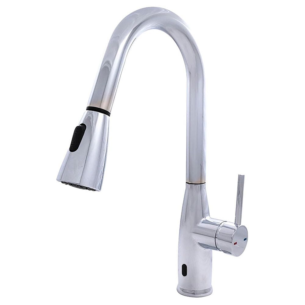 MS International Touch-Less Infrared Sensor Kitchen Faucet in Chrome, , large