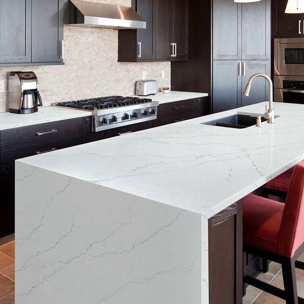 NFM Custom Countertops Calacatta Miraggio Cielo 3cm Quartz Countertop, , large